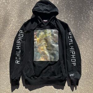 Vintage SMW Runs The World Hoodie Black 2X Real Hip Hop Y2K 90s